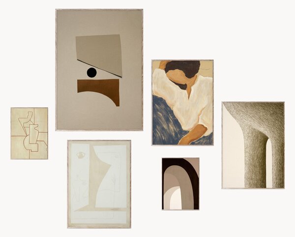 Nástenné dekorácie Artwall No. 35, 6 ks