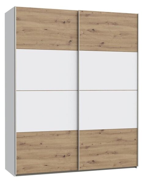 Šatníková skriňa KARO 170x210 cm biela/dub artisan