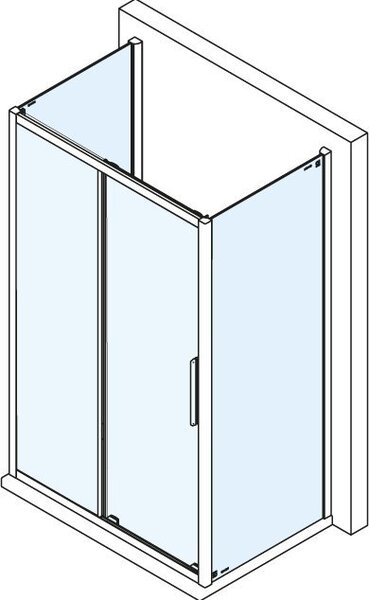 Polysan Polysan, Lucis Line Sprchový kout tri steny 1000x800x800mm L/P varianta, DL1015DL3315DL3315
