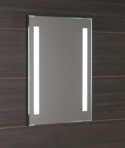 Aqualine Aqualine, LED podsvietené zrkadlo 50x70cm, gombíkový vypínač, ATH5