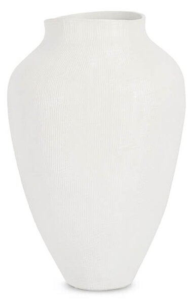 MUZZA Váza cecilio 40.5 cm biela