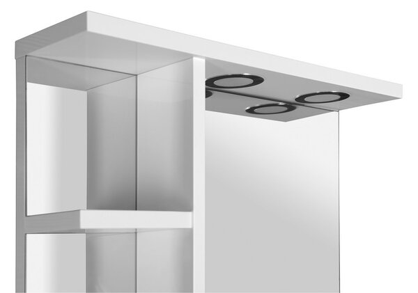 Aqualine Aqualine, KORIN zrkadlo s LED osvetlením a poličkami 60x70x12cm, KO370