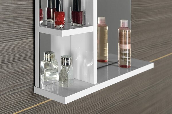 Aqualine Aqualine, KORIN zrkadlo s LED osvetlením a poličkami 60x70x12cm, KO370