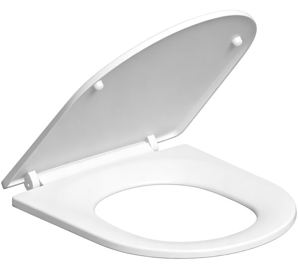 CERANO - WC sedátko Toluco - Slim - Soft Close - plast - biela lesklá - 36,2x3,4x42,8 cm