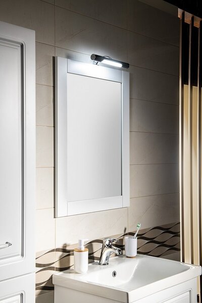 Aqualine Aqualine, FAVOLO zrkadlo v ráme 60x80 cm, biela mat, FV060