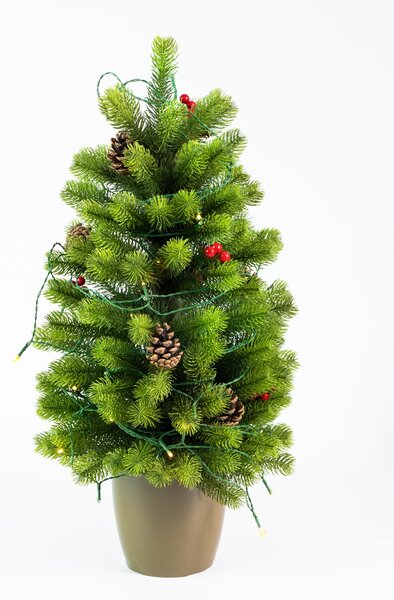 Ministromček 100% 3D v kvetináči 60cm + LED osvetlenie