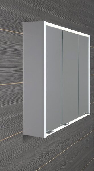 Sapho Sapho, BATU zrkadlová galerka 80x71x15 cm, 2x LED osvetlenie, biela, 1141131