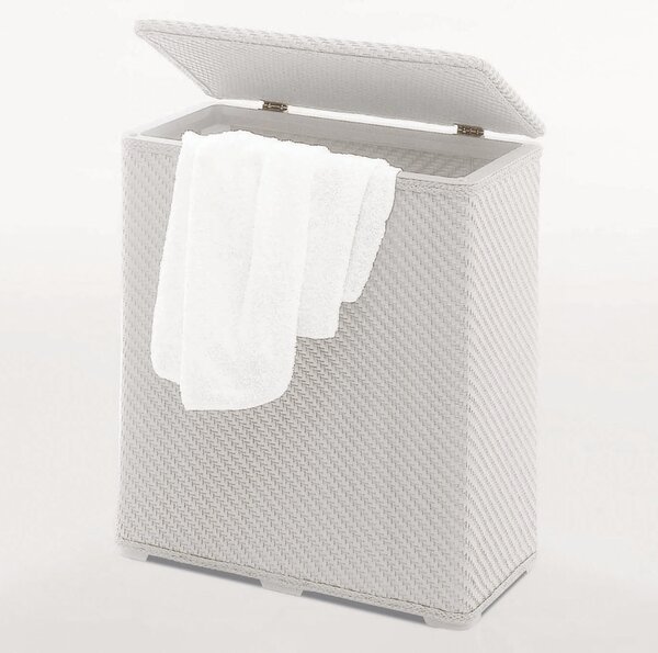 Aqualine Aqualine, AMBROGIO kôš na bielizeň 50x55x28 cm, biely, 203802