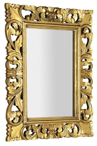 Sapho SAMBLUNG zrkadlo vo vyrezávanom ráme 60x80cm, zlatá