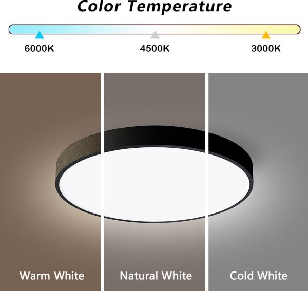 Immax NEO 07248L-LED Stmievateľné svietidlo SEMPLICI 36W/230V Wi-Fi Tuya čierna +DO
