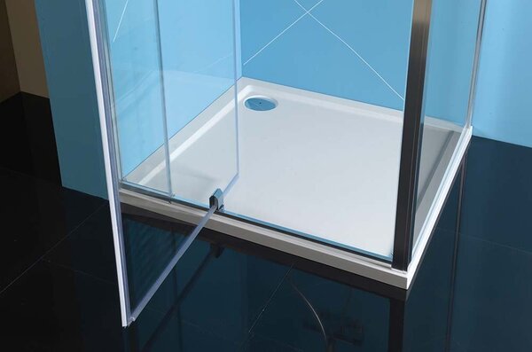 Polysan EASY, 3-stenový sprchový kút 800-900x700mm, pivot dvere L/P varianta, číre sklo, EL1615EL3115EL3115