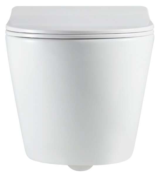Invena Limnos, závesná WC misa so Swirlflush 490x370x360 mm + toaletné sedadlo s pomalým zatváraním, biela, INV-CE-93-001-L