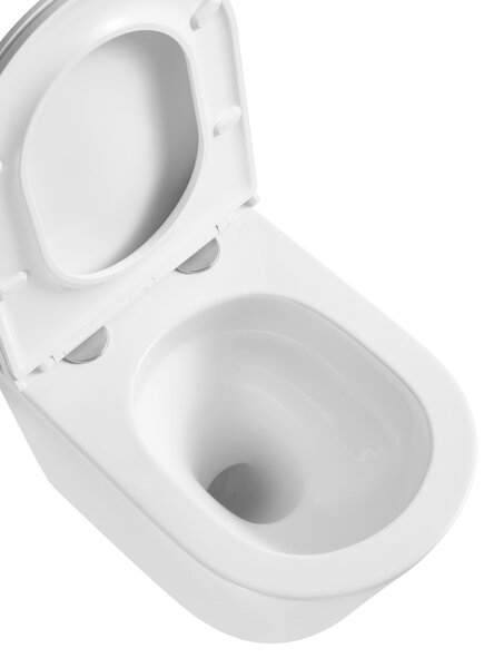 Invena Limnos, závesná WC misa so Swirlflush 490x370x360 mm + toaletné sedadlo s pomalým zatváraním, biela, INV-CE-93-001-L