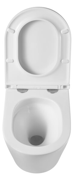 Invena Limnos, závesná WC misa so Swirlflush 490x370x360 mm + toaletné sedadlo s pomalým zatváraním, biela, INV-CE-93-001-L