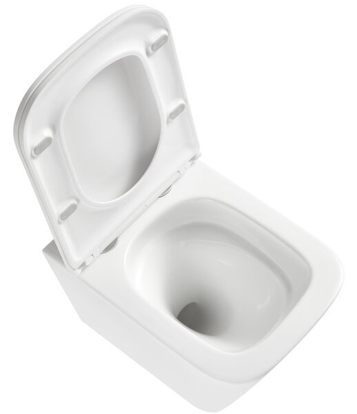 Erga Mery+, závesná WC misa 485x360x360mm, Rimless Tornado 2 + toaletné sedadlo s pomalým zatváraním, biela, ERG-V03-MERY-TO2-WH