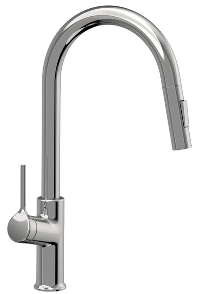 Invena Farsala, drezová batéria s výsuvnou 2-funkčnou výlevkou h-433, chrómová, INV-BZ-40-U01-S