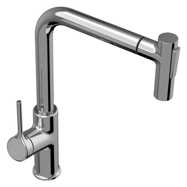 Invena Farsala, vysoká drezová batéria s 2-funkčnou výsuvnou výlevkou h-369, chrómová, INV-BZ-40-L01-S