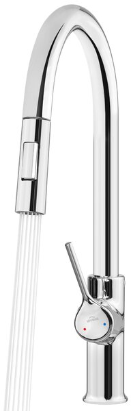 Invena Farsala, drezová batéria s výsuvnou 2-funkčnou výlevkou h-433, chrómová, INV-BZ-40-U01-S