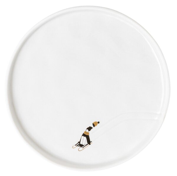 Porcelánový tanier Sled runners 15 cm