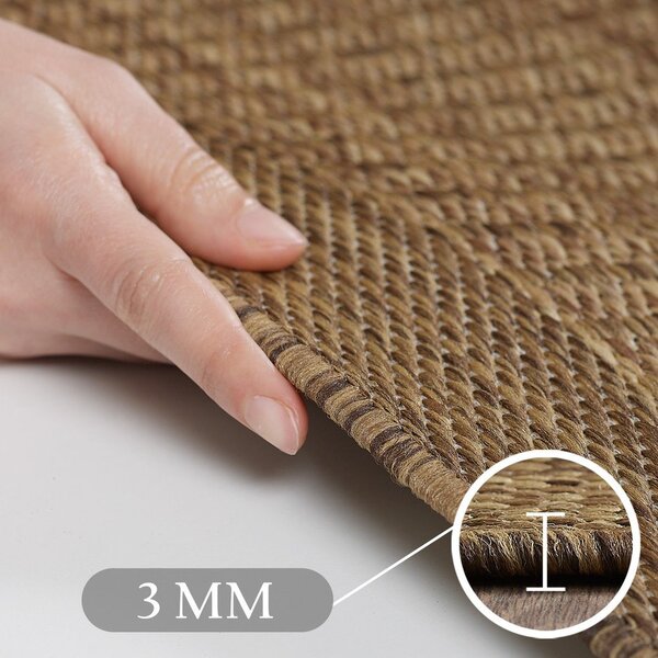Vnútorný a vonkajší koberec v prírodnej farbe 120x170 cm Giza 1410 – Ayyildiz Carpets