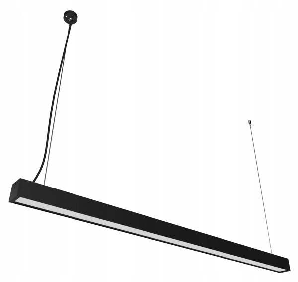 LED luster na lanku LED/44W/230V 3000K 120 cm čierny