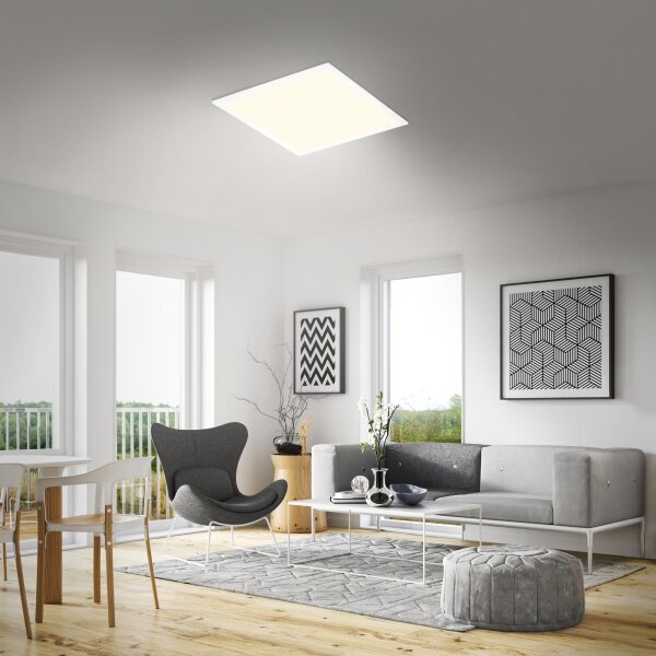 Brilo - LED Stmievateľné stropné svietidlo LED/21W/230V 38x38 cm biela