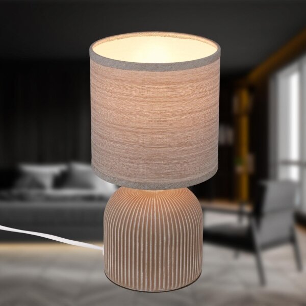 Brilo - Stolná lampa INO 1xE14/10W/230V hnedá