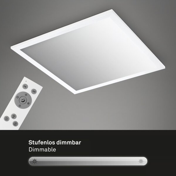 Brilo - LED Stmievateľné stropné svietidlo LED/21W/230V 38x38 cm biela