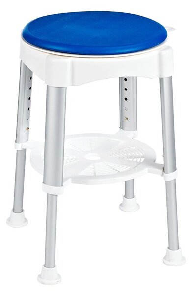 Ridder HANDICAP stolička otočná, nastaviteľná výška, biela / modrá
