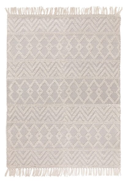 Svetlosivý vlnený koberec 200x290 cm Asra – Asiatic Carpets