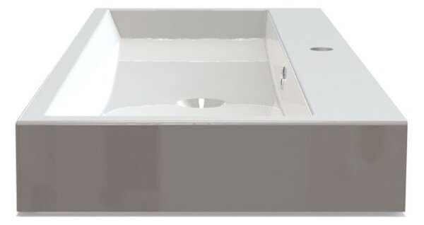 Sapho Sapho, ORINOKO umývadlo 100x42cm, liaty mramor, biela, OR100