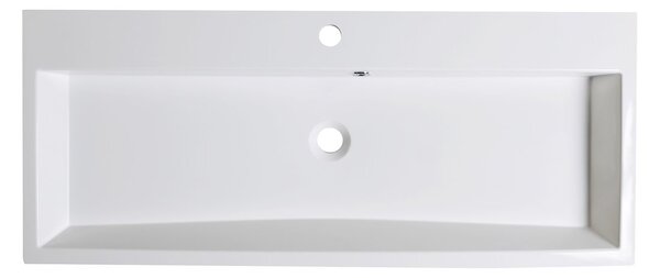 Sapho Sapho, ORINOKO umývadlo 100x42cm, liaty mramor, biela, OR100