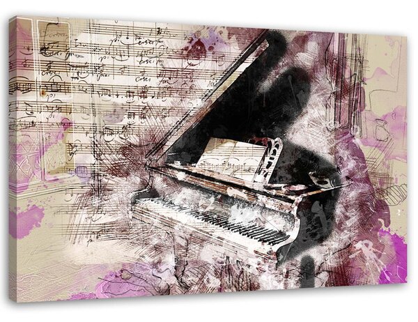 Obraz na plátne Klavír - abstraktný Rozmery: 60 x 40 cm