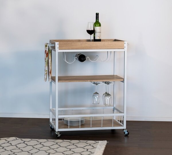Servírovací stolík na kolieskach 40x80 cm Rustico - Wenko