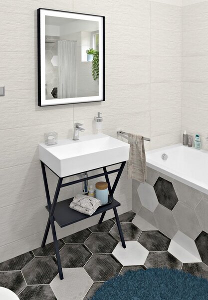 Aqualine Aqualine, Keramické umývadlo 60x42cm, na dosku, 10SF50060