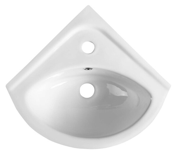 Aqualine Aqualine, LUIGI keramické umývadlo rohové 34x34cm, FS161