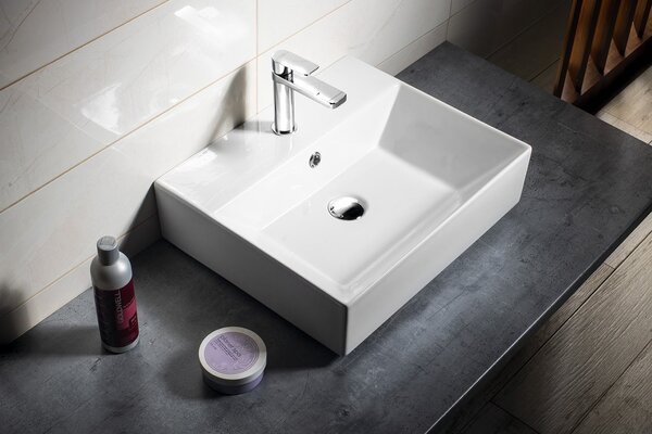 Aqualine Aqualine, SISTEMA Keramické umývadlo 50x42cm, 10SF50051