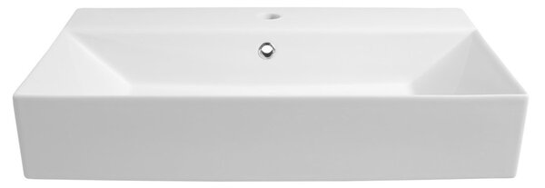 Aqualine Aqualine, Keramické umývadlo na dosku 70x42cm, biela, 10SF50070