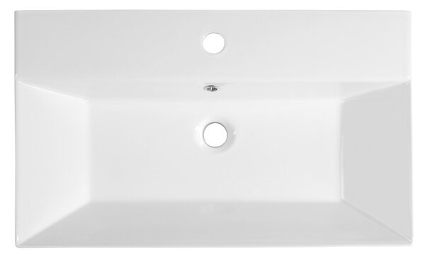 Aqualine Aqualine, Keramické umývadlo na dosku 70x42cm, biela, 10SF50070