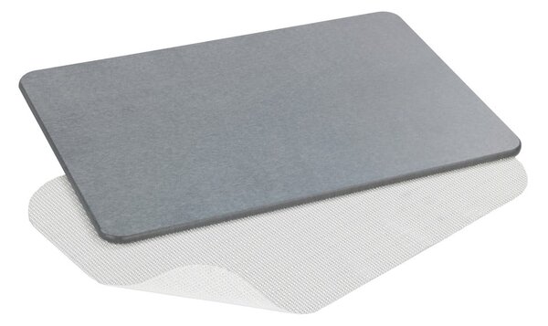 Sivá kúpeľňová predložka z kremeliny 39x60 cm Simi – Wenko