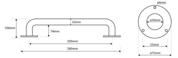 Sapho Sapho, HANDICAP madlo 200mm, biela, XH505W