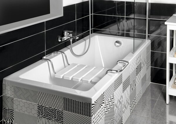 Aqualine Aqualine, DOUBRAVA obdĺžniková vaňa 160x70x41cm, biela, A1670