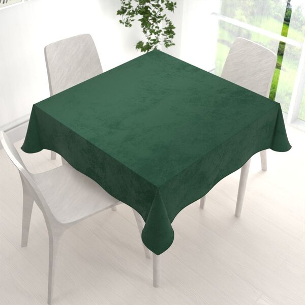 Biante Zamatový štvorcový obrus Velvet Prémium SVP-012 Zelený 40x40 cm