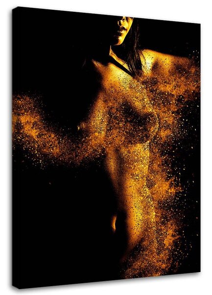 Obraz na plátne Akt v zlatom prachu Rozmery: 40 x 60 cm