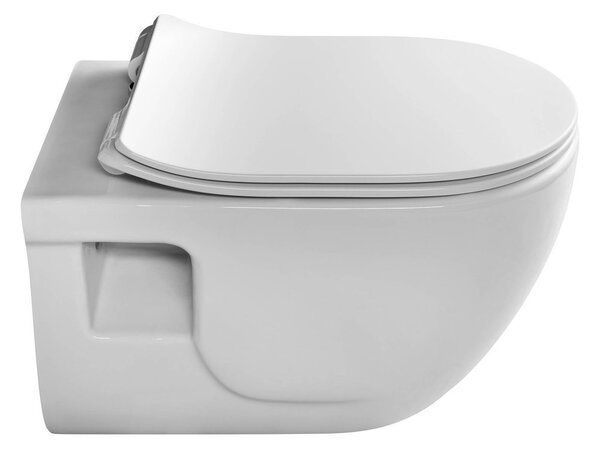 Sapho Sapho, BRILLA závesná WC misa, Rimless, 36,5x53 cm, biela, 100614