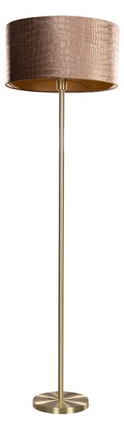 Stojacia lampa mosadz s velúrovým tienidlom krokodíl 50cm - Simplo