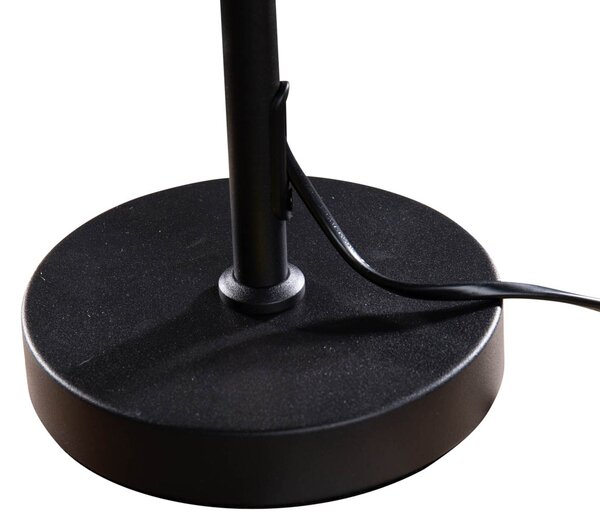 Stolová lampa čierna so zeleným zamatovým tienidlom 35 cm - Parte