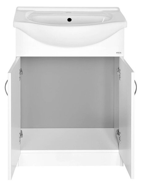 Aqualine Aqualine, SIMPLEX ECO 60 umývadlová skrinka s umývadlom 58,5x83,5x30,7cm, SIME600