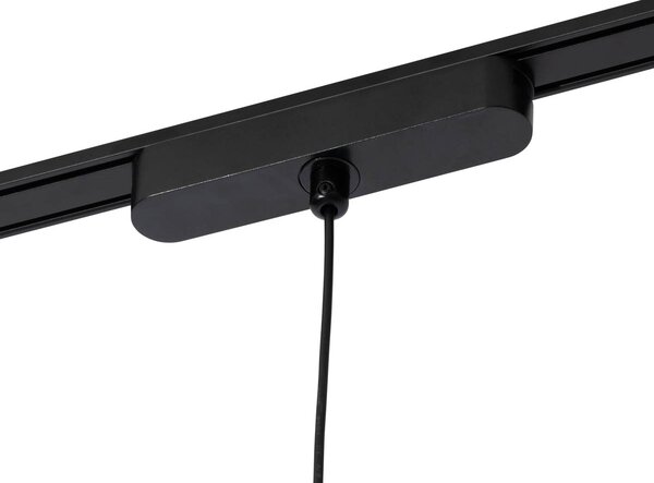 Moderné čierne závesné svietidlo pre koľajnicový systém 1-fázové vrátane LED - Magnetic Vance