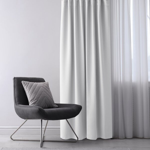 Restilo Záves AmeliaHome Blackout s priechodkami 140x270 cm biely, veľkosť 140x270